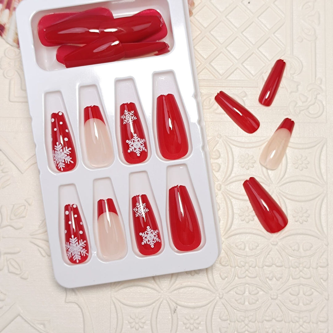Artistic Glitter Press-On Nail Set Bowlift