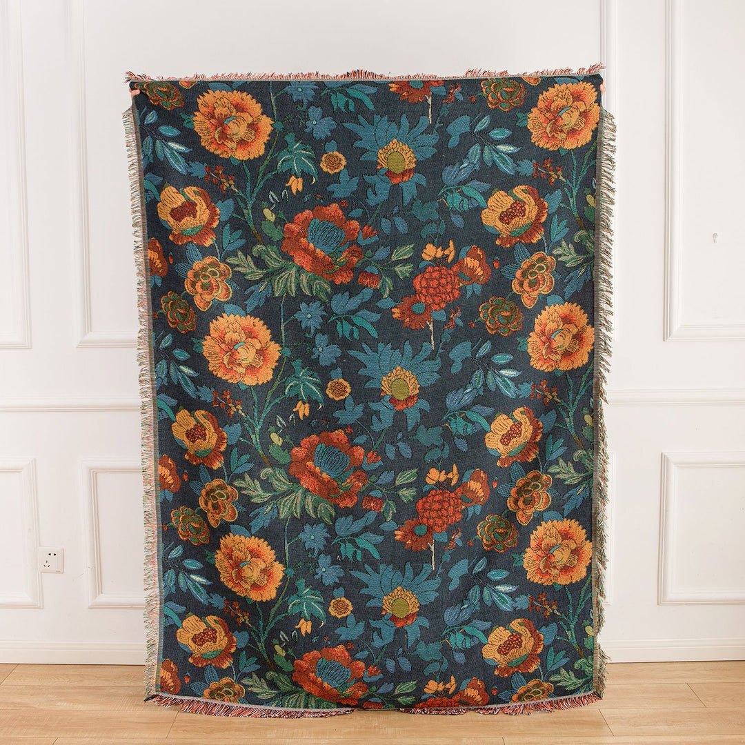 Home Decor Floral Throw