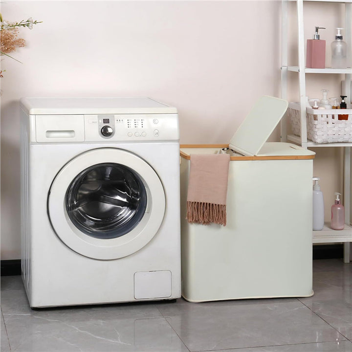 Laundry basket with lid and shelf table Bowlift