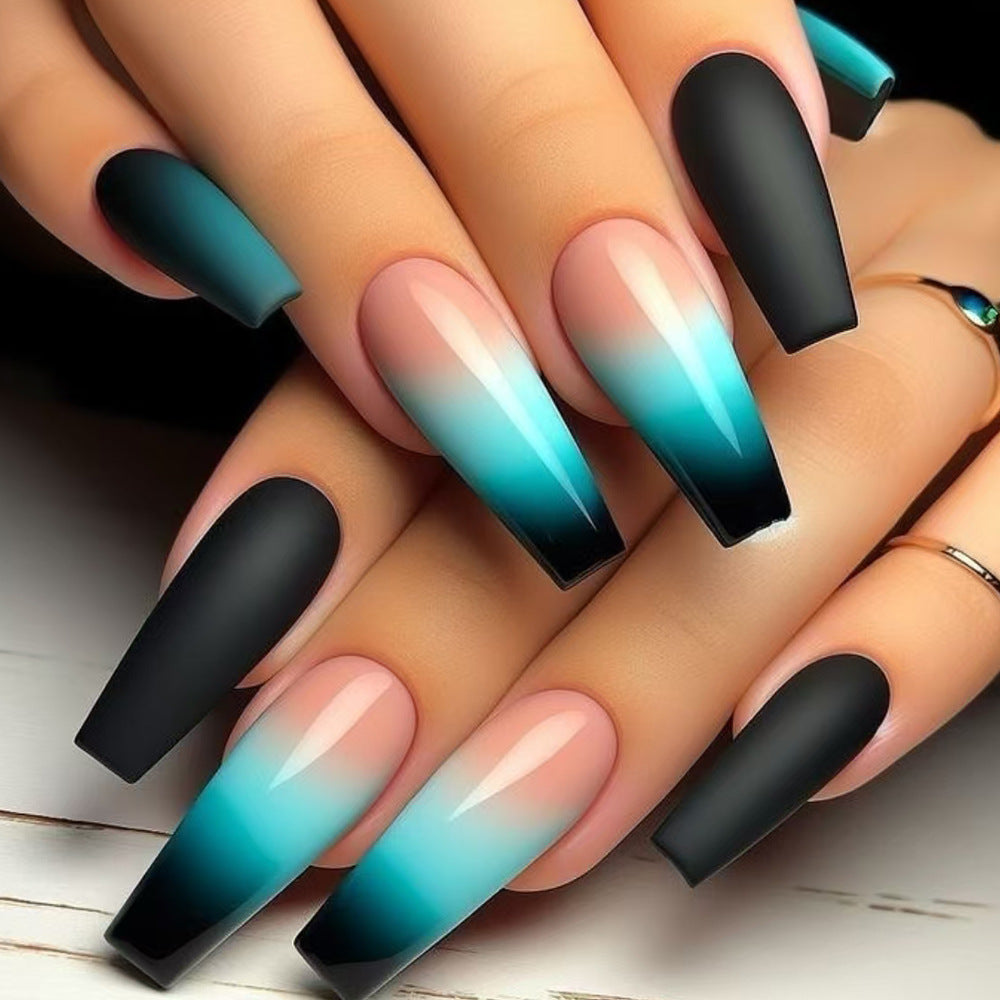Ombre Matte Press-On Nails Bowlift