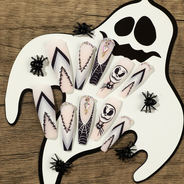 Artistic Nail Extensions in Halloween Design Bowlift