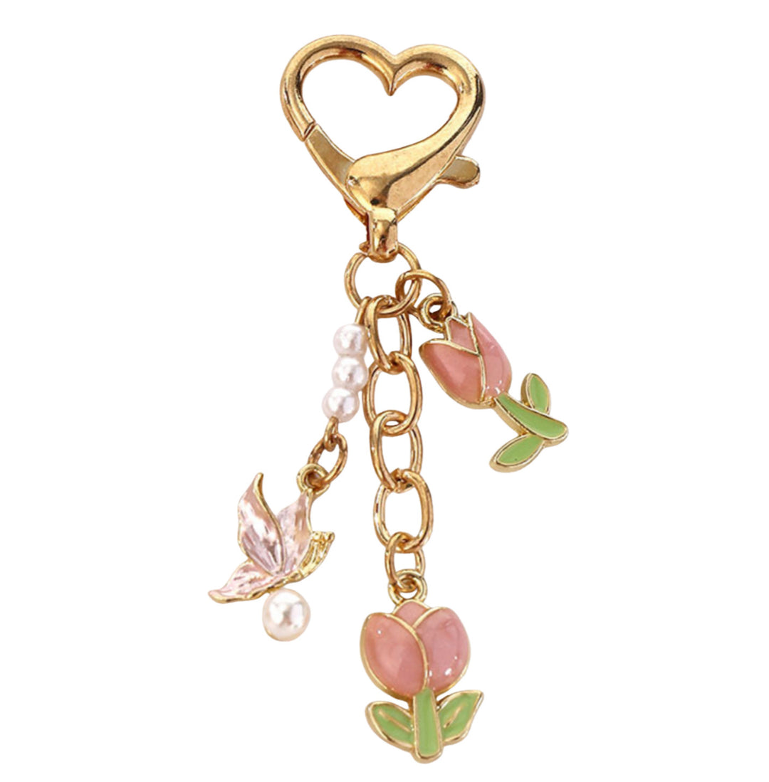 Playful keychain in rose design Bowlift