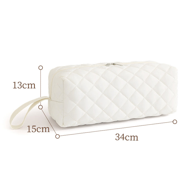 Quilted Animal Print Makeup Bag Bowlift