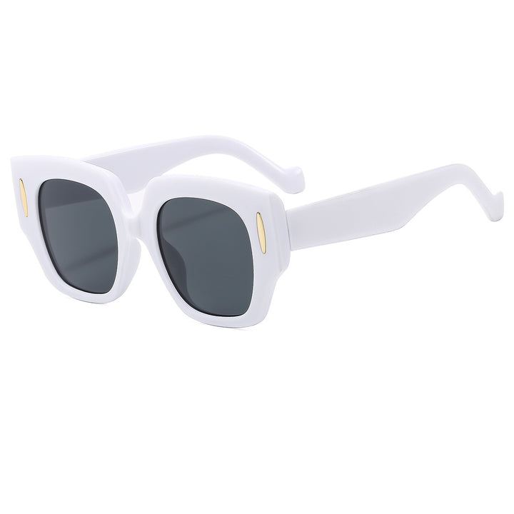 Women's Geometric Oversized Sunglasses with Luxurious Accent Bowlift