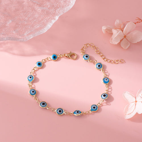 Decorative Evil Eye Charm Bracelet Bowlift
