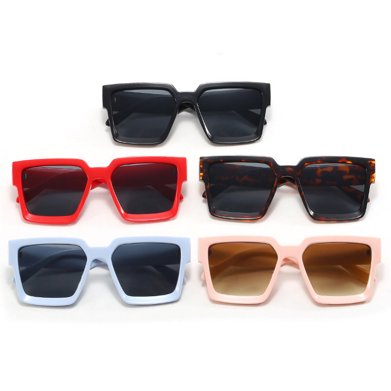 Ladies Oversized Sunglasses with Fashionable Transparent Frame Bowlift