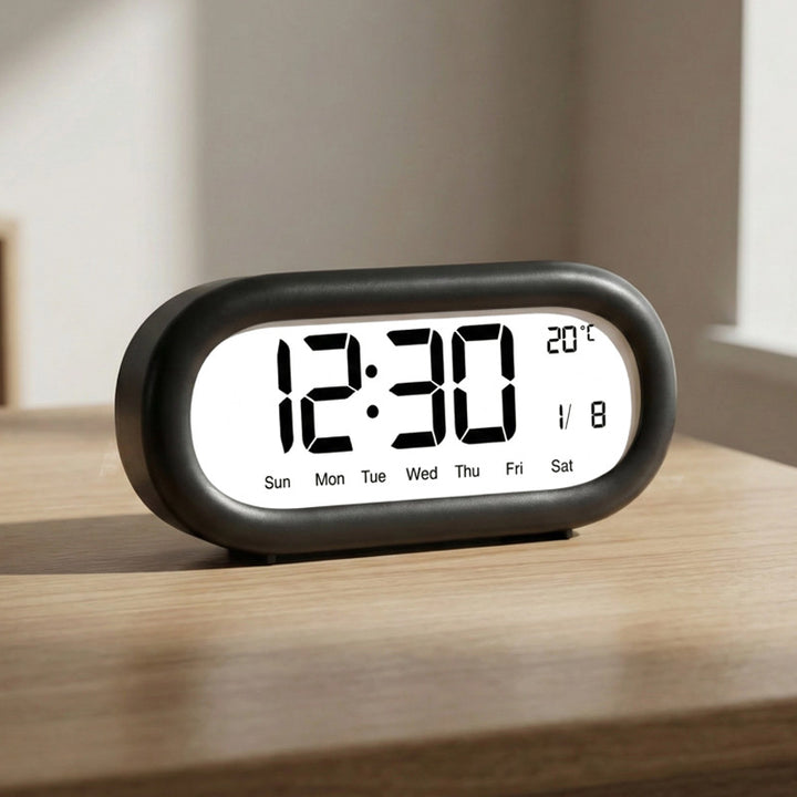 Digital alarm clock with temperature display Bowlift