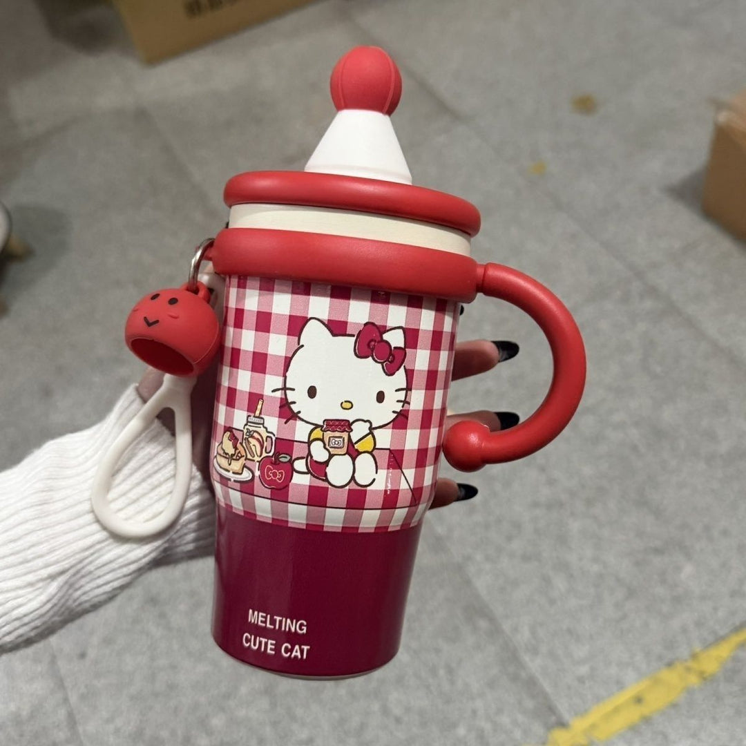 Women's insulated drinking cup with cute cat design Bowlift
