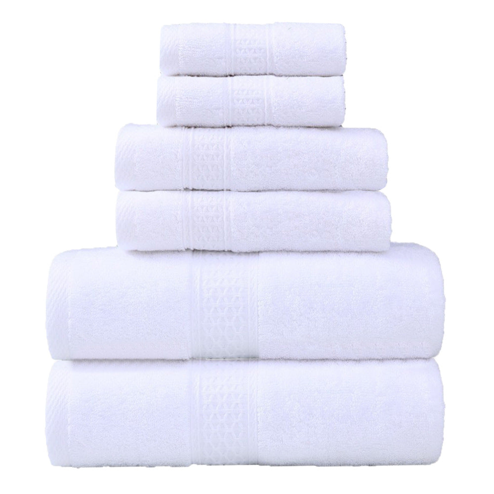 Terry Towel Set with Elegant Border Bowlift