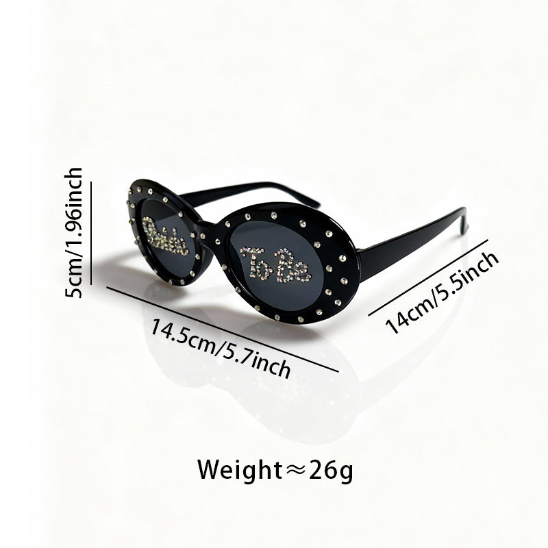 Rhinestone-Embellished Bridal Sunglasses Bowlift
