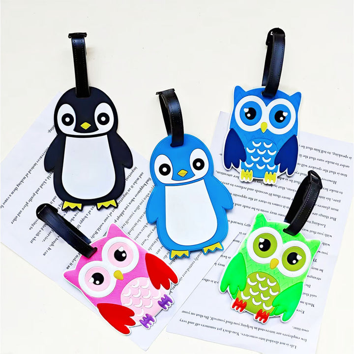 Unisex Cute Penguin Travel Luggage Tag Bowlift