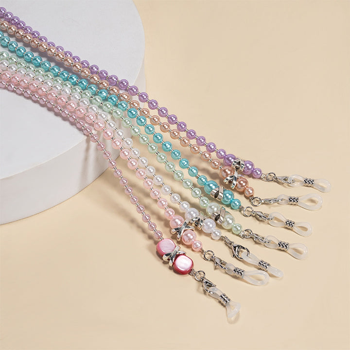 Elegant Faux Pearl Eyewear Chain Bowlift