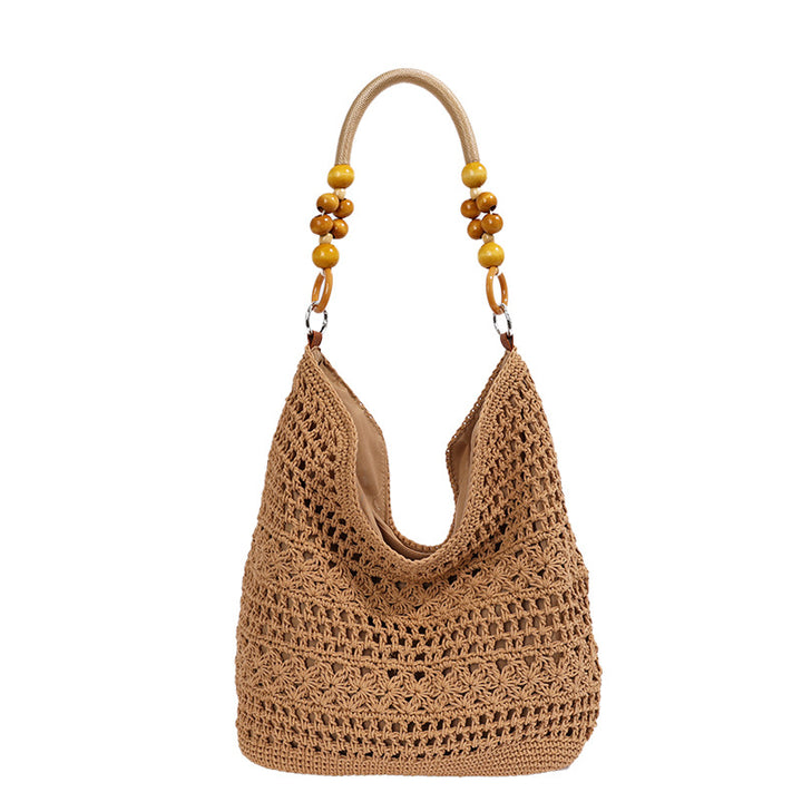 Casual Crocheted Shoulder Bag Bowlift