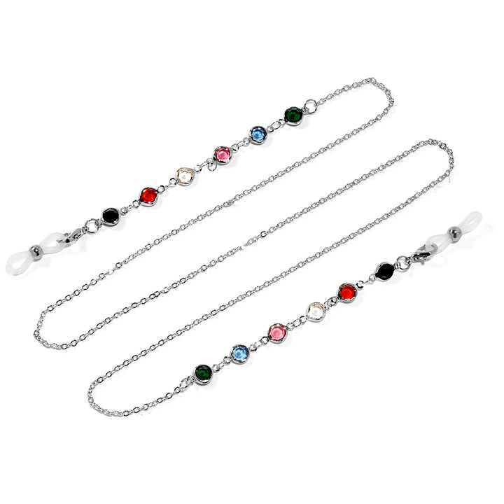 Stylish Decorative Gemstone Eyewear Chain Bowlift