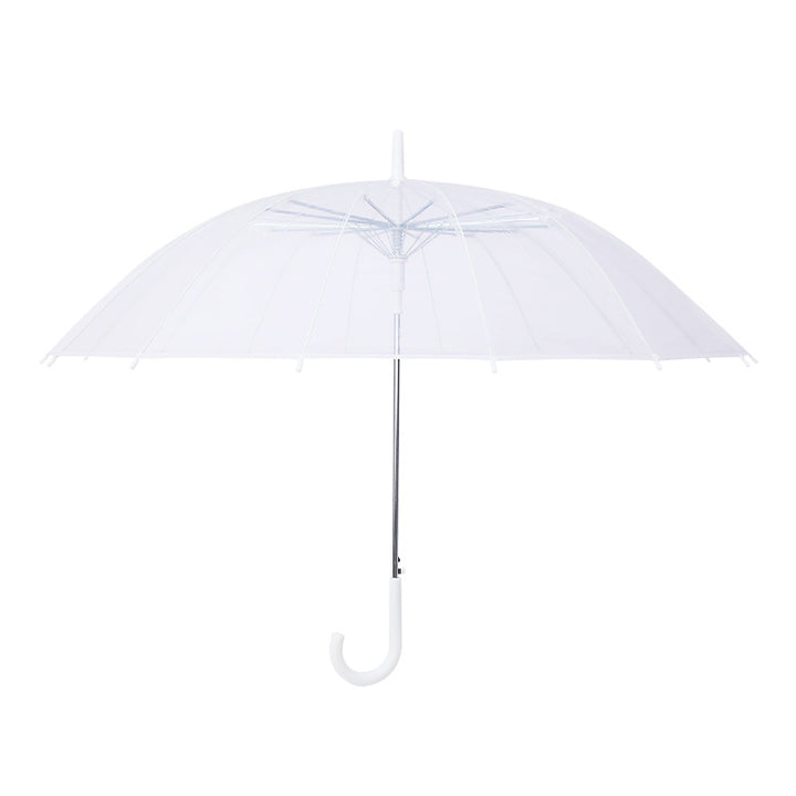 Women Transparent Design Folding Umbrella Bowlift