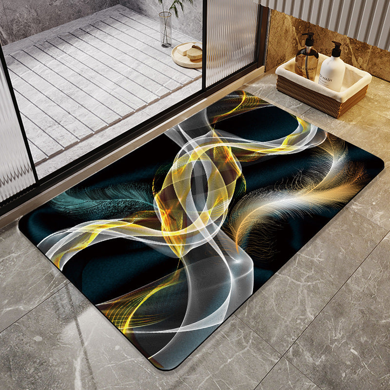 Decorative Non-Slip Bathroom Mat Bowlift