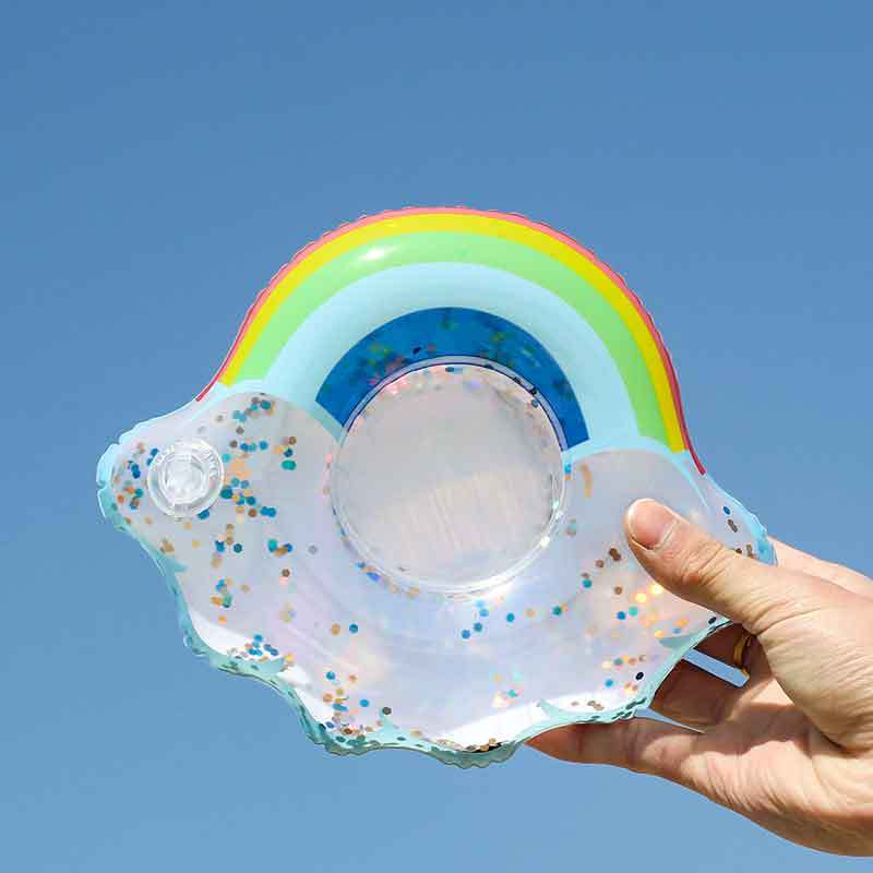 Ladies Inflatable Swimming Ring with Floral Design Bowlift