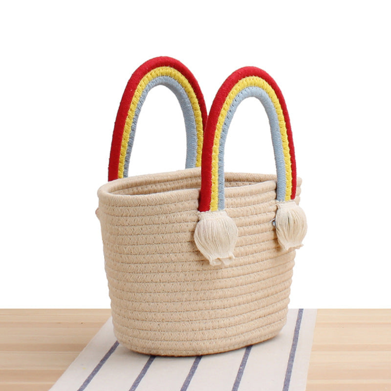 Handbag In Cheerful Rainbow Design Bowlift