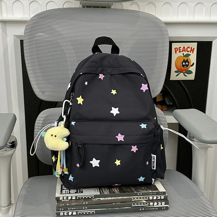 Fun Star Patterned Backpack Bowlift