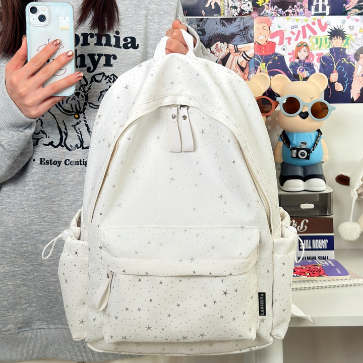Star-Patterned Travel Backpack