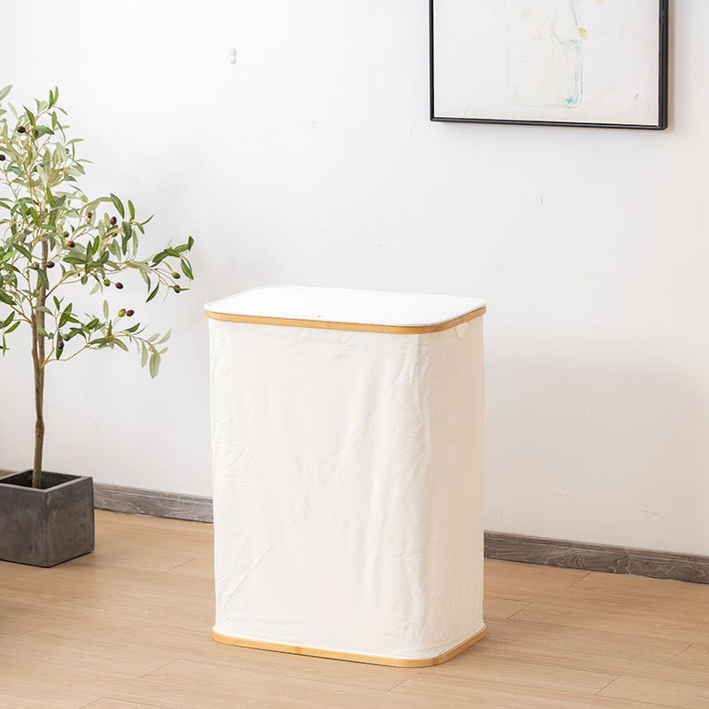 High-quality laundry container with practical and modern bamboo lid Bowlift