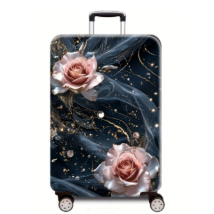 Women's hard-shell travel suitcase with elegant lotus design Bowlift