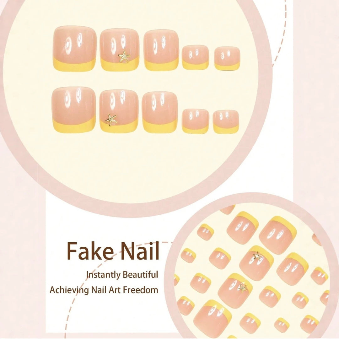 Acrylic nail set with elegant French manicure and delicate accents Bowlift