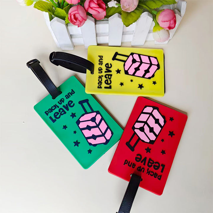 Unisex Vibrant Geometric Pattern Luggage Tag Bowlift