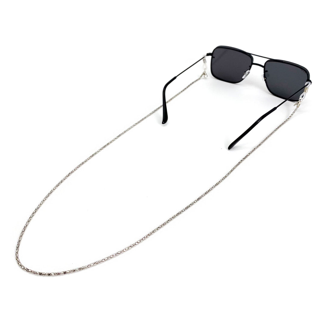 Chic Crystal-Accented Eyewear Chain Bowlift