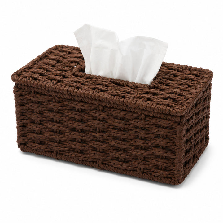 Woven Tissue Box Cover Bowlift