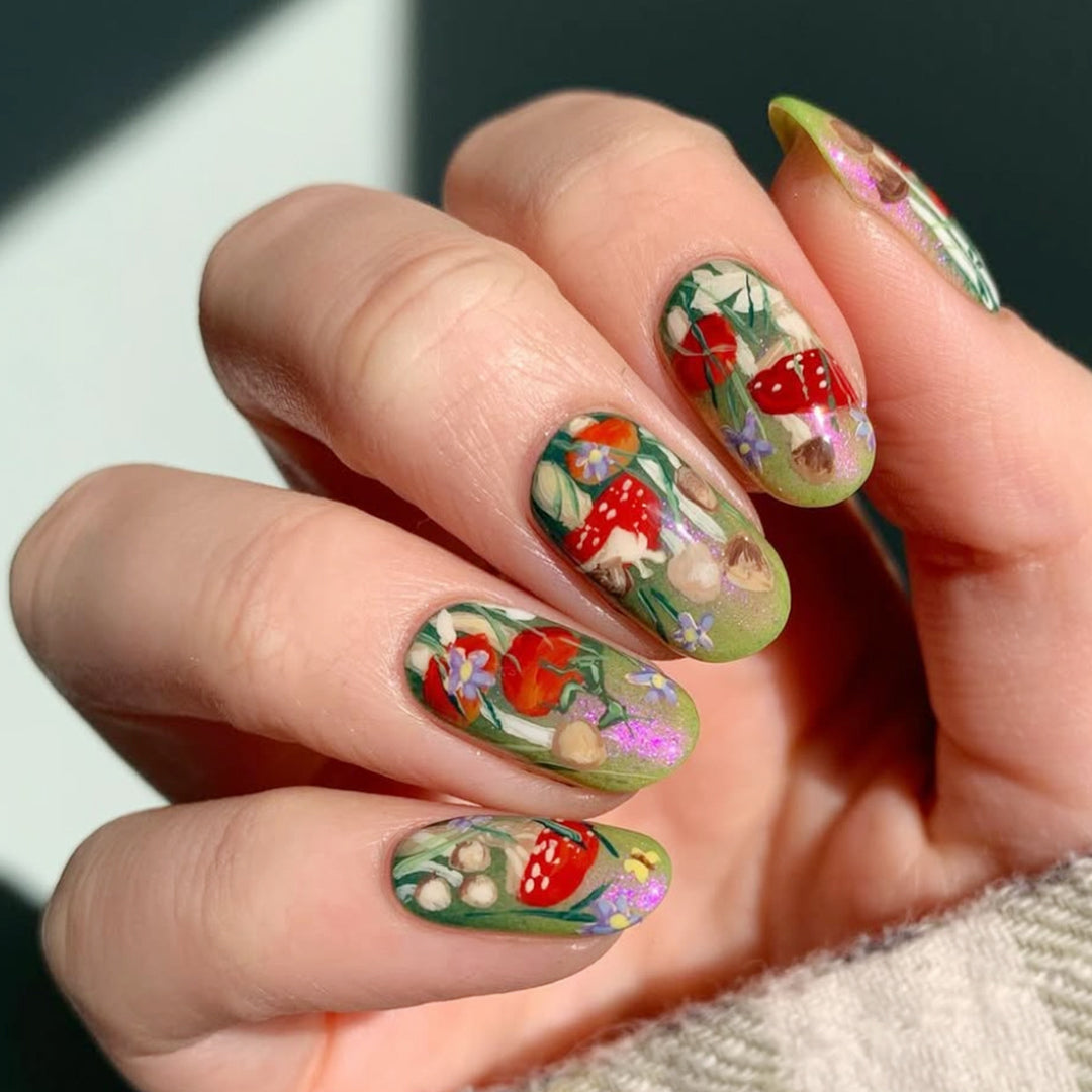 Floral Garden 3D Nail Art Extensions Bowlift