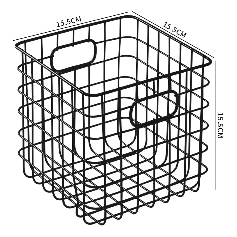 Unisex Wire Storage Basket with Ergonomic Handles Bowlift