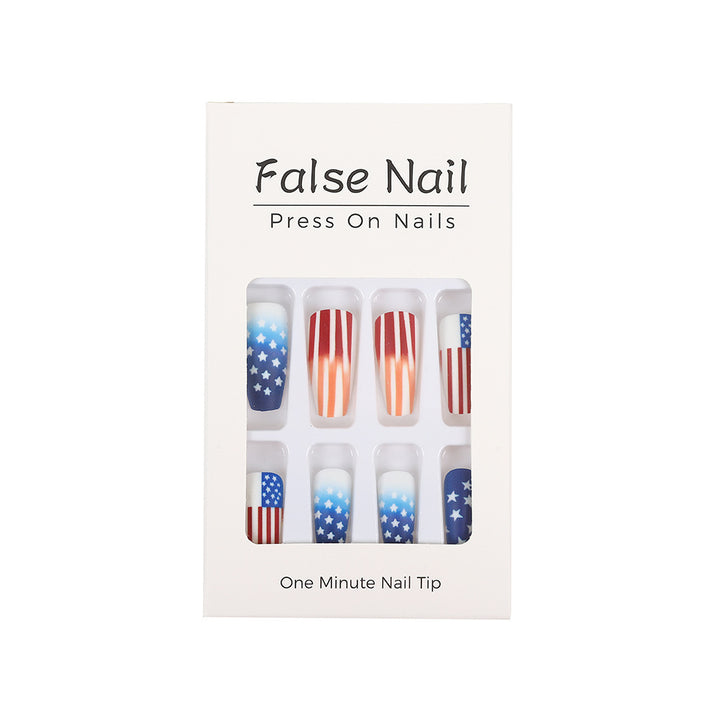 Patriotic style artificial nails Bowlift