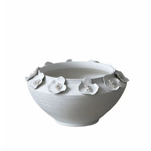 Elegant Flower Decorative Serving Bowl