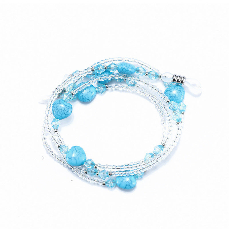 Elegant Beaded Eyewear Chain Bowlift