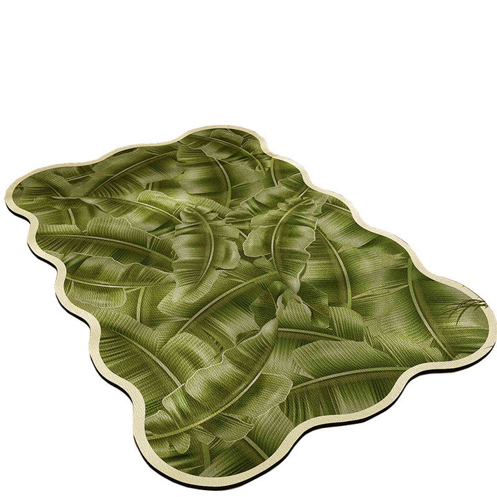 Floral Pattern Bath Mat Bowlift