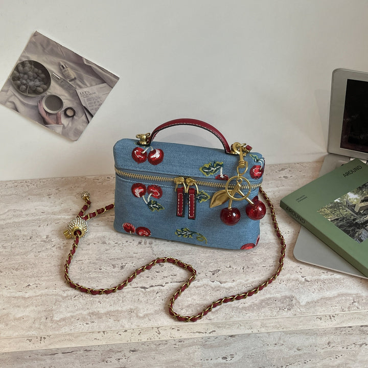 Embroidered Crossbody Bag Bowlift