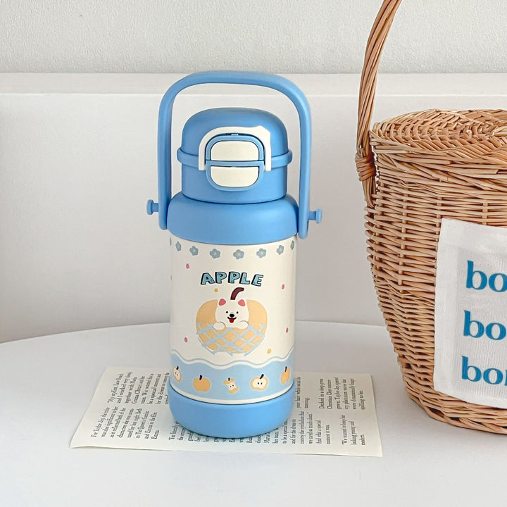 Women Insulated Drinking Bottle with Practical Carry Handle and Cute Design Bowlift