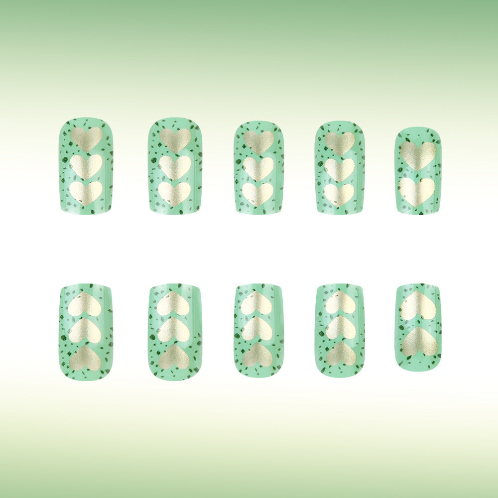 Artistic Heart-Embellished Nail Art Set Bowlift