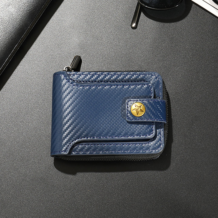 Compact Carbon Fiber Zip Wallet Bowlift