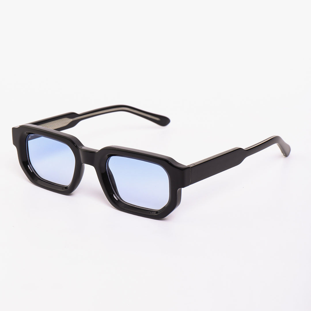 Women's sunglasses in a futuristic design with a shiny frame and fashionable lenses Bowlift