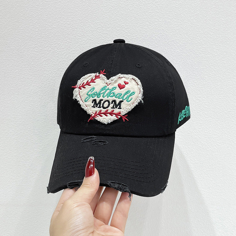 Women's Embroidered Sports Baseball Cap Bowlift