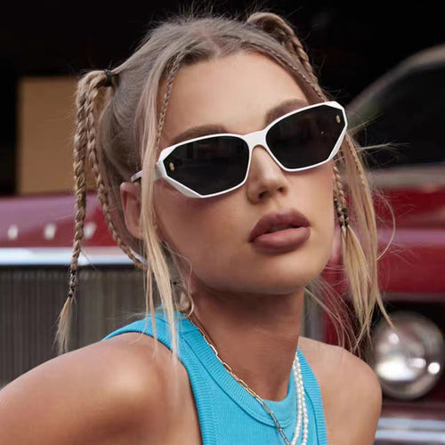 Women futuristic diamond sunglasses Bowlift