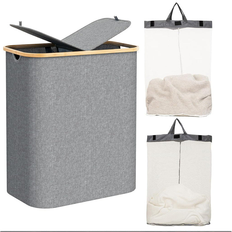 Laundry basket with practical lid and carrying handles Bowlift
