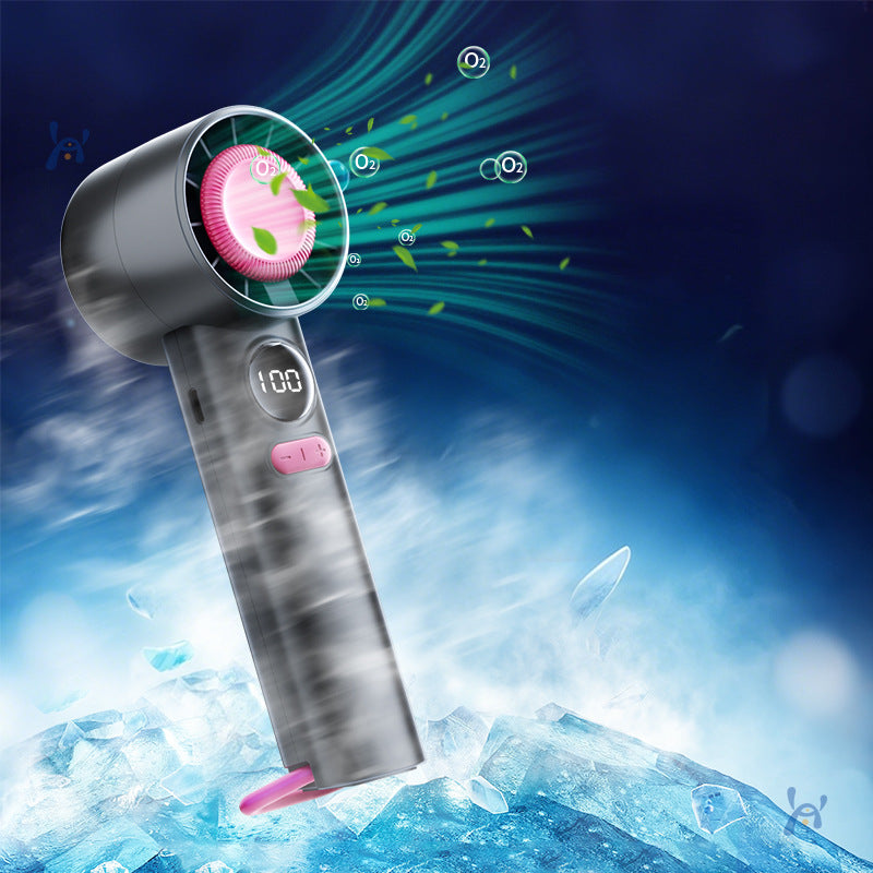 Women's portable humidifier fan with LED display Bowlift