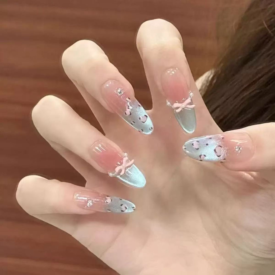 Decorative Character-Themed Press-On Nail Set Bowlift