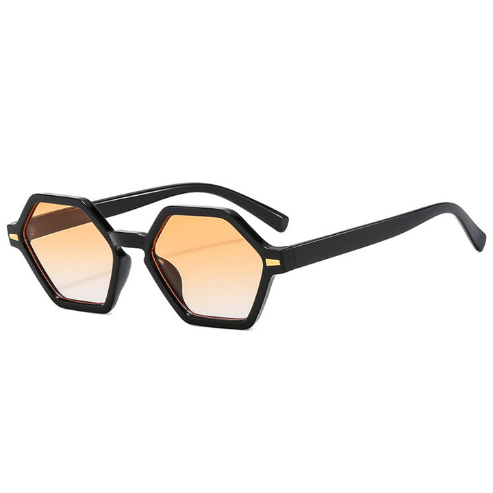 Women's hexagonal sunglasses with fashionable design and UV protection Bowlift