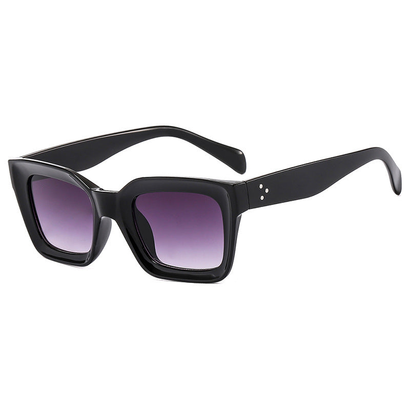 Women's fashionable square sunglasses with narrow frame Bowlift