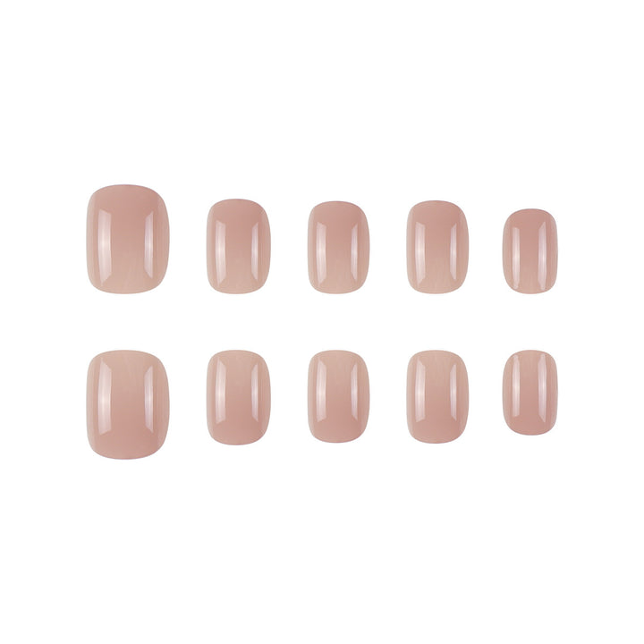Elegant Glossy Press-On Nail Set Bowlift