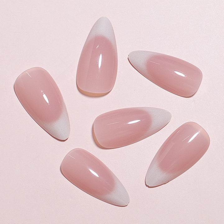 Elegant Almond-Shaped Press-On Nail Tips Bowlift